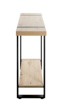 Konsole >37401< in eiche, schwarz - 120x82x30cm (BxHxT)