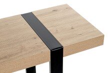 Konsole >37401< in eiche, schwarz - 120x82x30cm (BxHxT)