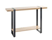 Konsole >37401< in eiche, schwarz - 120x82x30cm...