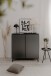Kommode >Bertrix< in Schiefer dunkel / anthrazit - 88x92x40cm (BxHxT)