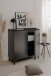 Kommode >Bertrix< in Schiefer dunkel / anthrazit - 88x92x40cm (BxHxT)