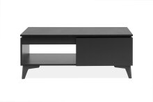 Couchtisch >Bertrix< in Schiefer dunkel / anthrazit - 100x40x55cm (BxHxT)