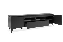 TV-Board >Bertrix< in Schiefer dunkel / anthrazit - 177x51,5x40cm (BxHxT)