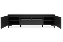 TV-Board >Bertrix< in Schiefer dunkel / anthrazit - 177x51,5x40cm (BxHxT)