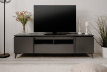 TV-Board >Bertrix< in Schiefer dunkel / anthrazit -...