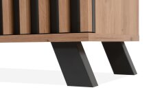 Kompaktgarderobe >Medan< in Dekor Artisan Oak / anthrazit - 80x190x37cm (BxHxT)