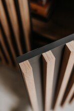 Kompaktgarderobe >Medan< in Dekor Artisan Oak / anthrazit - 80x190x37cm (BxHxT)