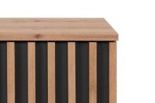 Kompaktgarderobe >Medan< in Dekor Artisan Oak / anthrazit - 122x190x37cm (BxHxT)