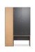Kompaktgarderobe >Medan< in Dekor Artisan Oak / anthrazit - 122x190x37cm (BxHxT)