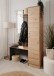Kompaktgarderobe >Medan< in Dekor Artisan Oak / anthrazit - 122x190x37cm (BxHxT)