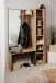 Kompaktgarderobe >Medan< in Dekor Artisan Oak / anthrazit - 122x190x37cm (BxHxT)