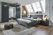 Nachtkommode >Amsterdam< (2er-Set) in GRAPHIT - 54x44x41cm (BxHxT)