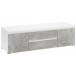 TV-Board >7032-11.25< in Weiß/Beton matt, Holzwerkstoff - 141x42x45cm (BxHxT)