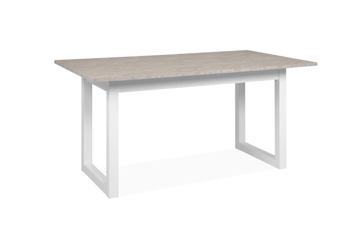 Esstisch >Houston< in Sandstein / weiß - 160x75x90cm (BxHxT)