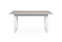 Esstisch >Houston< in Sandstein / weiß - 160x75x90cm (BxHxT)