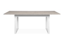 Esstisch >Houston< in Sandstein / weiß - 160x75x90cm (BxHxT)