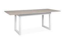 Esstisch >Houston< in Sandstein / weiß - 160x75x90cm (BxHxT)