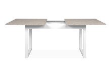 Esstisch >Houston< in Sandstein / weiß - 160x75x90cm (BxHxT)