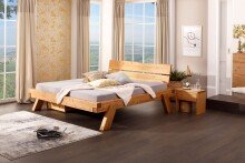 Massivholzbett >Hinrich< in Kiefer massiv...
