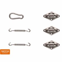 Sonnensegeladapter >Solino< in silber, Edelstahl -...