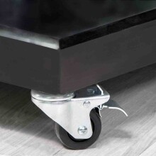 Schirmständer-Platte >Ferona< in schwarz, Granit - 80x17x80cm (BxHxT)