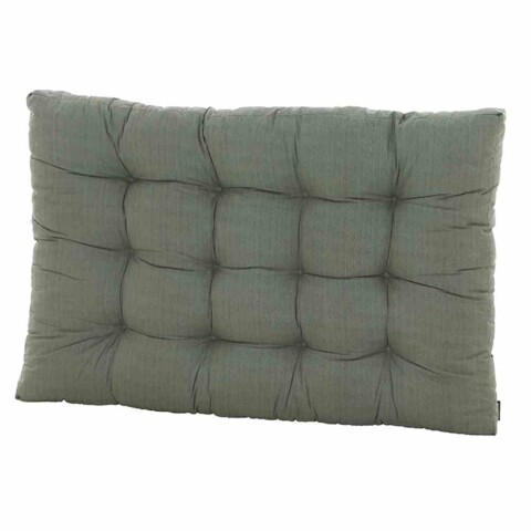 Sitzauflage >Basic< in grau, 50% Baumwolle,  45% Polyester - 80x10x120cm (BxHxT)