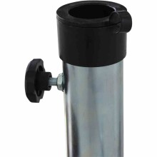 Schirmständer-Platte >Klappständer< in silber, Stahl - 39,5x39x49,5cm (BxHxT)