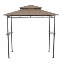 Grillpavillon >BBQ< in anthrazit, taupe -...