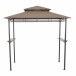 Grillpavillon >BBQ< in anthrazit, taupe - 244x248x127 (BxHxT)