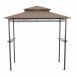 Grillpavillon >BBQ< in anthrazit, taupe - 244x248x127 (BxHxT)