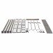 Grillpavillon >BBQ< in anthrazit, taupe - 244x248x127 (BxHxT)