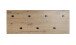 Wandgarderobe >37442< in eiche, schwarz, MDF, Metall - 80x30x5cm (BxHxT)