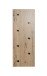 Wandgarderobe >37442< in eiche, schwarz, MDF, Metall - 80x30x5cm (BxHxT)