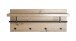 Wandgarderobe >37444< in eiche, schwarz, MDF, Metall - 75x30x26cm (BxHxT)