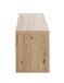 Schuhbank >37449< in eiche, schwarz, MDF, Metall - 80x40x30cm (BxHxT)