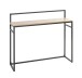 Konsole >37465< in eiche, schwarz, MDF, Metall - 100x89x30cm (BxHxT)