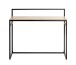 Konsole >37465< in eiche, schwarz, MDF, Metall - 100x89x30cm (BxHxT)