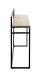 Konsole >37465< in eiche, schwarz, MDF, Metall - 100x89x30cm (BxHxT)