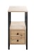 Beistelltisch >37479< in eiche, schwarz - 30x63x40cm (BxHxT)