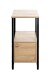 Beistelltisch >37479< in eiche, schwarz - 30x63x40cm (BxHxT)