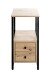 Beistelltisch >37479< in eiche, schwarz - 30x63x40cm (BxHxT)