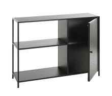 Ablageregal >37523< in schwarz, Metall -...