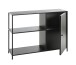 Ablageregal >37523< in schwarz, Metall - 100x75x30cm (BxHxT)
