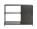 Ablageregal >37523< in schwarz, Metall - 100x75x30cm (BxHxT)
