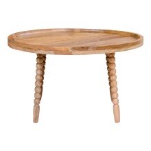 Couchtisch >Jammu< in Natur, Mango - 60x35x60cm (BxHxT)