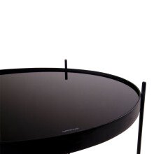 Beistelltisch >Venezia< in Schwarz, Glas - 48x48x48cm (BxHxT)