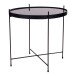 Beistelltisch >Venezia< in Schwarz, Glas - 48x48x48cm (BxHxT)