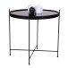 Beistelltisch >Venezia< in Schwarz, Glas - 48x48x48cm (BxHxT)