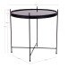 Beistelltisch >Venezia< in Schwarz, Glas - 48x48x48cm (BxHxT)