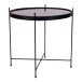 Beistelltisch >Venezia< in Schwarz, Glas - 48x48x48cm (BxHxT)